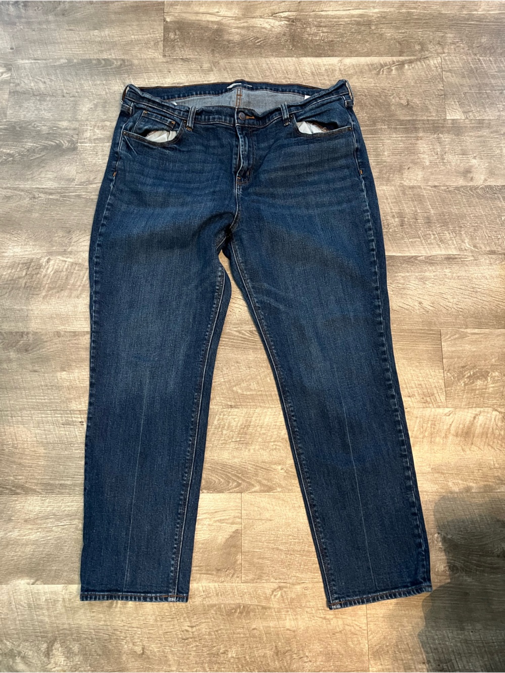 Old Navy Straight-Leg Dark Blue Jeans